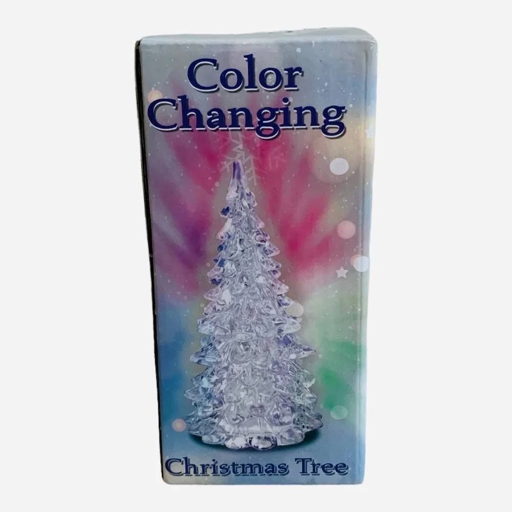 NIB Light Up Christmas Tree Illuminated Color Changing Christmas Holiday Decor